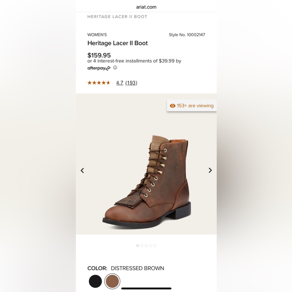 Ariat Heritage Women’s boots